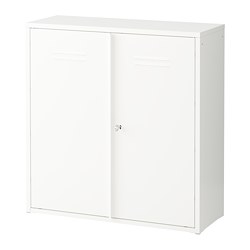 IVAR - Cabinet with doors, white, 80x83 cm