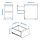 STORKLINTA chest of 2 drawers