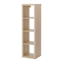 KALLAX - Shelving unit, white stained oak effect, 42x147 cm