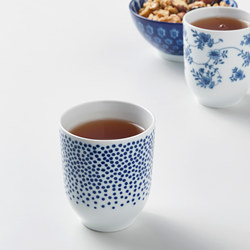 ENTUSIASM - Mug, berpola/biru, 22 cl