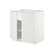 METOD - Kabinet dasar dg rak/2 pintu, putih/Stensund putih, 80x60x80 cm
