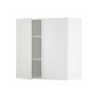 METOD - Kabinet dinding dg rak/2 pintu, putih/Stensund putih, 80x37x80 cm