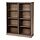 LANESUND - glass-door cabinet, grey-brown, 121x37x152 cm | IKEA Indonesia - PE888406_S1