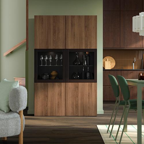 BESTÅ storage combination w glass doors