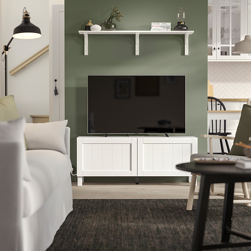 BESTÅ TV bench with doors