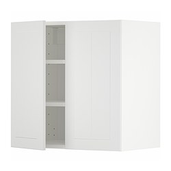 METOD - Wall cabinet with shelves/2 doors, white/Stensund white, 60x37x60 cm