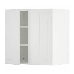 METOD - Kabinet dinding dg rak/2 pintu, putih/Stensund putih, 60x37x60 cm
