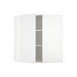 METOD - Kabinet dinding sudut dengan rak, putih/Stensund putih, 68x37x80 cm