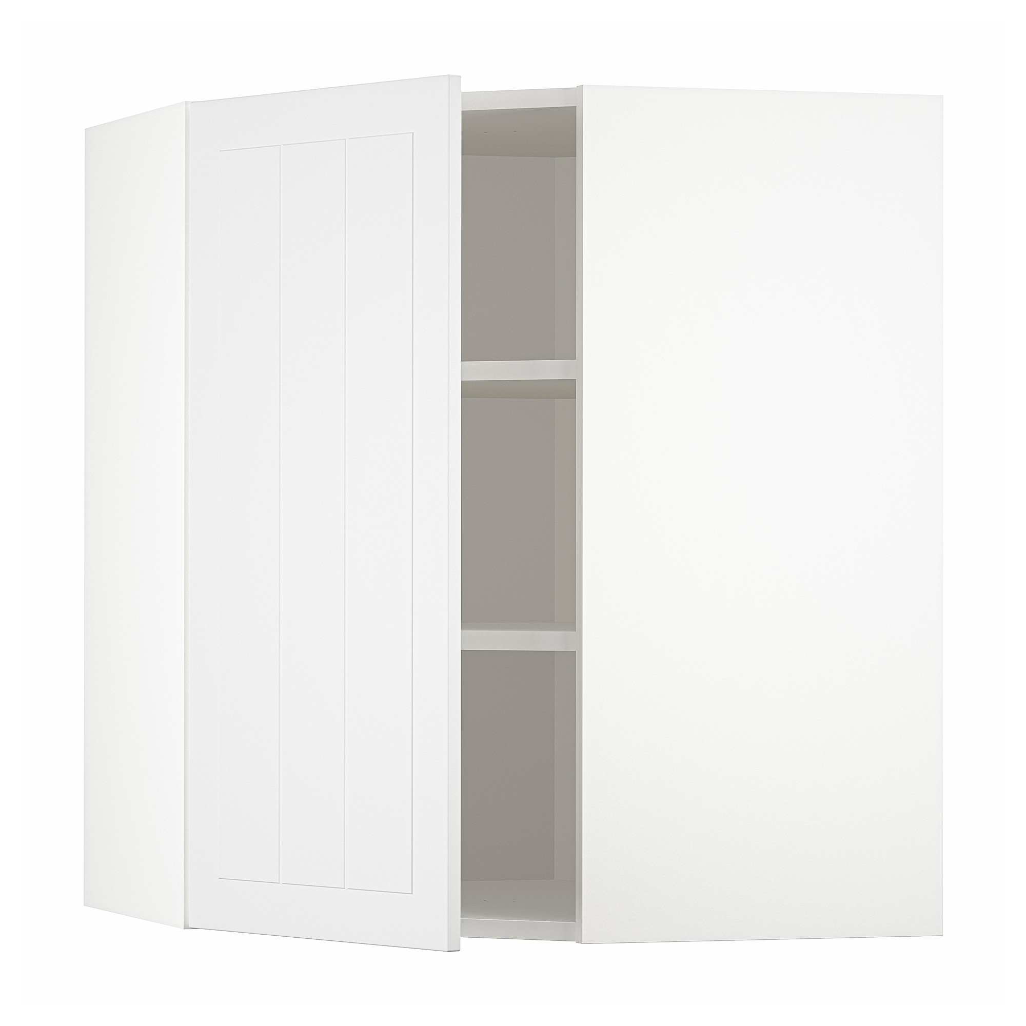 METOD Corner Wall Cabinet With Shelves White Stensund White 68x37x80   0959314 PE805927 S5 