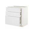 METOD/MAXIMERA - Base cb 3 frnts/2 low/1 md/1 hi drw, white/Stensund white, 80x60x80 cm