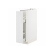 METOD/MAXIMERA - Base cabinet/pull-out int fittings, white/Stensund white, 20x60x80 cm