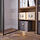 LANESUND - glass-door cabinet, grey-brown, 121x37x152 cm | IKEA Indonesia - PE888409_S1