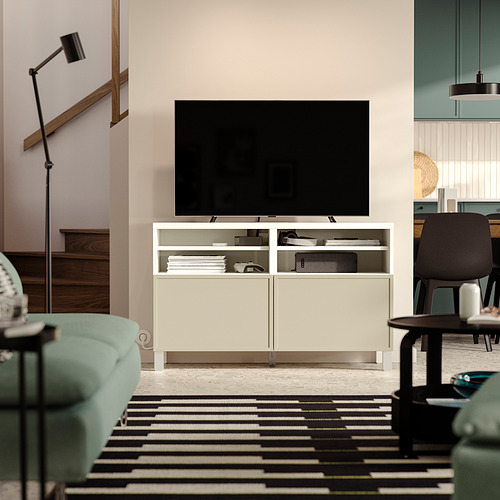 BESTÅ meja TV dengan pintu