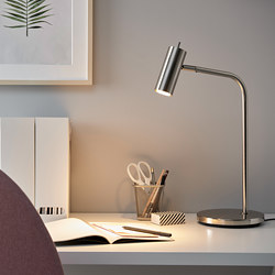 VIRRMO - Work lamp, nickel-plated, 54 cm