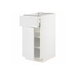 METOD/MAXIMERA - Base cabinet with drawer/door, white/Stensund white, 40x60x80 cm