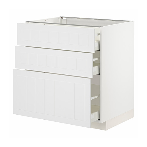 METOD/MAXIMERA kabinet dasar dgn 3 laci