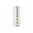 METOD/MAXIMERA - High cabinet with drawers, white/Stensund white, 60x60x200 cm