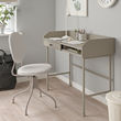 HAUGA - Desk, beige, 100x45 cm