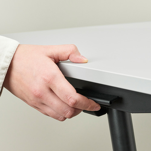 GLADHÖJDEN desk sit/stand, white, 100x60 cm | IKEA Indonesia