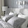 TUFJORD - rangka tempat tidur berpelapis, Tallmyra putih/hitam/Lönset, 160x200 cm | IKEA Indonesia - PE926701_S1