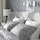 TUFJORD - upholstered bed frame, Tallmyra white/black/Lönset, 160x200 cm | IKEA Indonesia - PE926701_S1