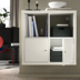KALLAX shelving unit with doors