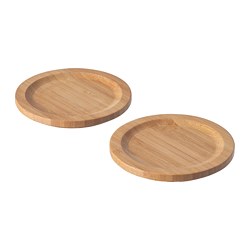 FÖRSEGLA - Coaster, bamboo, 9 cm