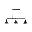 AGUNNARYD - Lampu gantung dg 3 bohlam, hitam, 122 cm