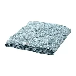ÄNGSSTAMFLY - Duvet, sedikit hangat, biru/putih, 200x200 cm