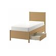 TONSTAD - bed frame with storage, oak veneer, 90x200 cm | IKEA Indonesia - PE926752_S2