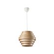 HAVSDJUP/DYKARKLOCKA - Pendant lamp, white stained oak veneer/white, 40 cm