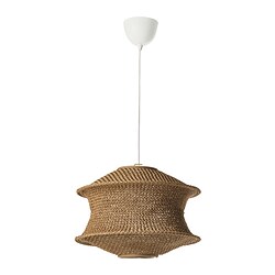 HEMMA/BLÅSTÅNG - Lampu gantung, krem/putih, 45 cm