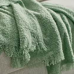 SANDBRODD - Throw, light green, 130x170 cm