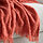 SANDBRODD - throw, orange-red, 130x170 cm | IKEA Indonesia - PE926884_S1