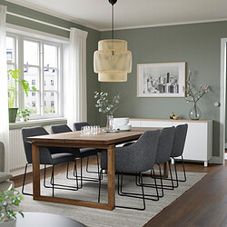 TOSSBERG - Chair, metal black/Gunnared dark grey