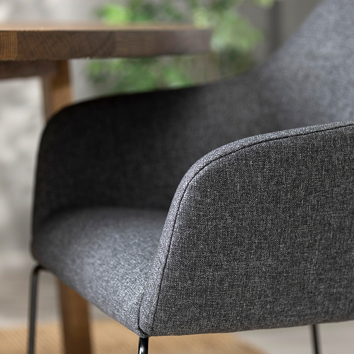 TOSSBERG chair, metal black/Gunnared dark grey | IKEA Indonesia