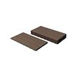 UTLÄNGAN - Floor decking, outdoor, brown, 0.90 m²