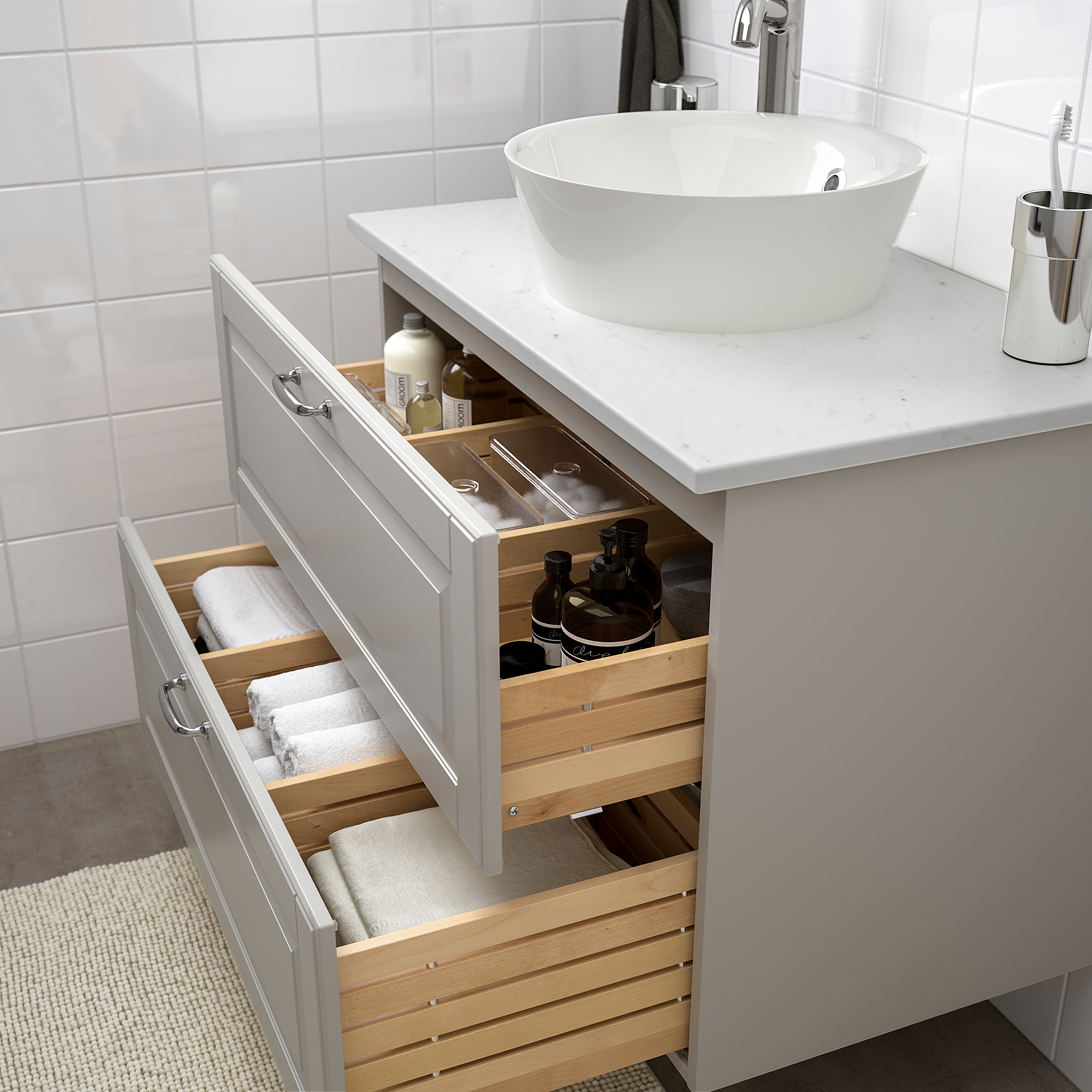 Kattevik Godmorgon Tolken Wsh Stnd W Countertop 40 Wash Basin