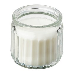 ADLAD - Lilin beraroma dalam gelas, Hutan Skandinavia/putih, 12 jam