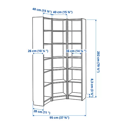 BILLY Measurement Illustration