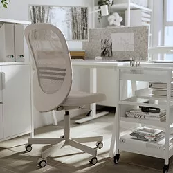 FLINTAN - Kursi kantor, krem