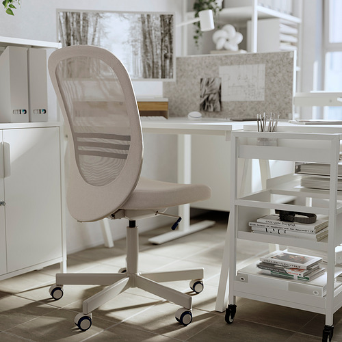FLINTAN office chair, beige IKEA Indonesia