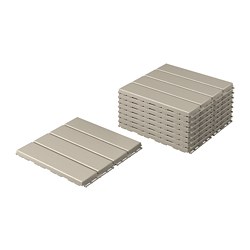 RUNNEN - Dek lantai, luar ruang, krem, 0.81 m²