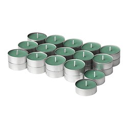 HEDERSAM - Scented tealight, Fresh grass/light green, 3.5 hr