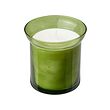 HEDERSAM - Scented candle in glass, Fresh grass/light green, 50 hr
