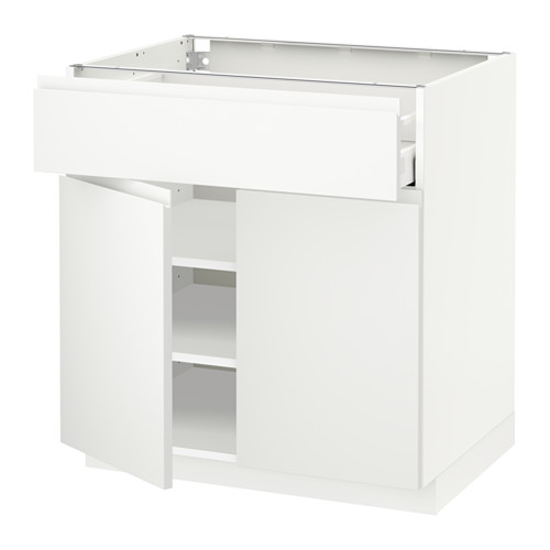 METOD/MAXIMERA kabinet dasar dengan laci/2 pintu