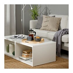 BESTÅ - Coffee table, white, 120x56x38 cm