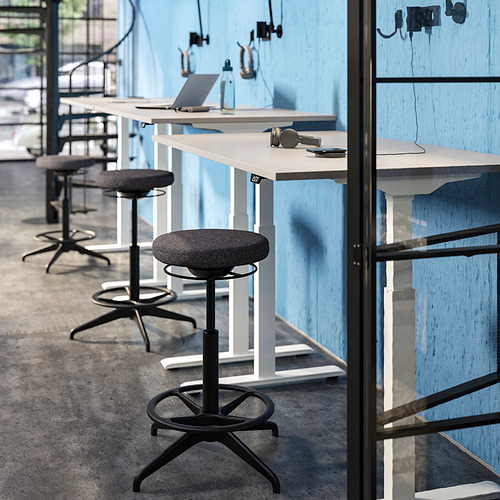 IKEA LIDKULLEN リドクレン 二脚　グレー LIDKULLEN active sit/stand support, Gunnared dark grey | IKEA