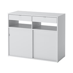 SPIKSMED - Sideboard, light grey, 97x40x79 cm