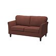 EKHOLMA - Sofa 2 dudukan, Kilanda cokelat kemerahan